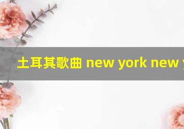 土耳其歌曲 new york new york